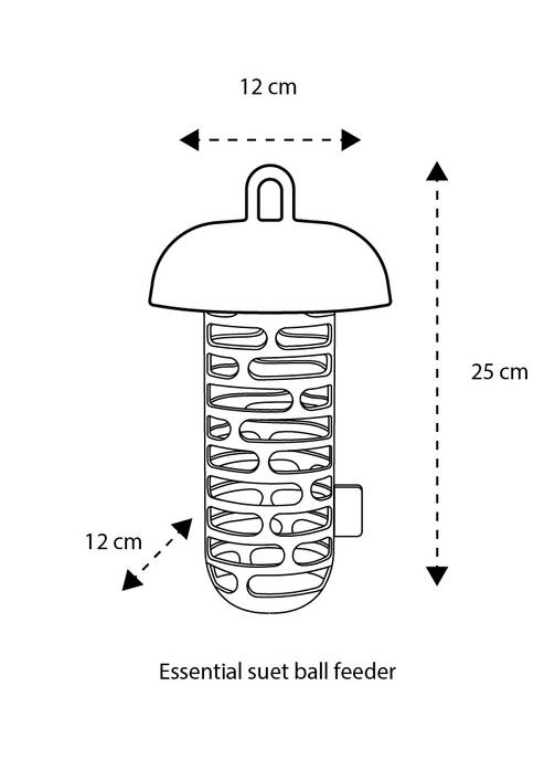 essential vetbolhouder 12cm blad groen